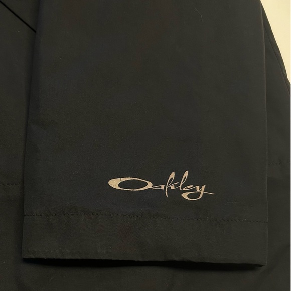 Oakley Women's Jacket Size Medium Black‎ Waist Tie Full Zip Hooded Coat - Picture 13 of 13